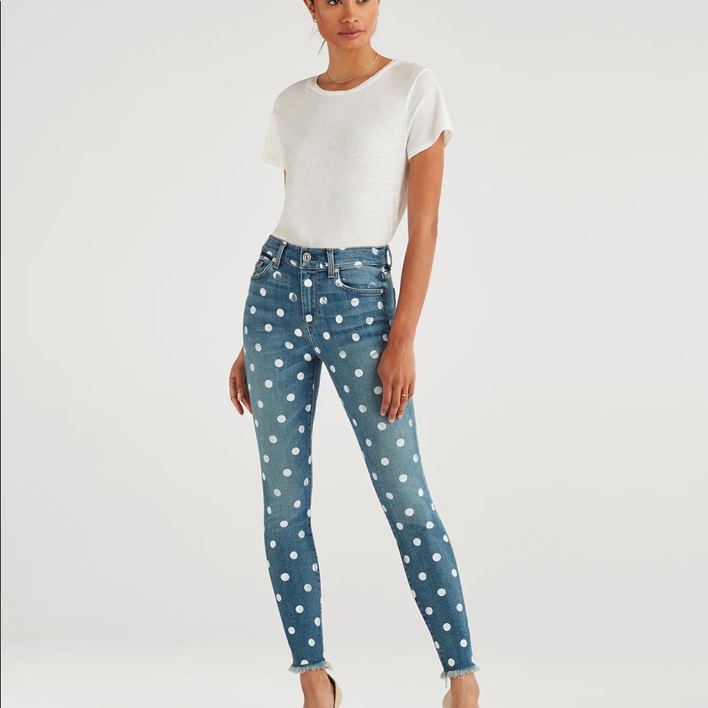 NWT 7 For All Mankind The High Waist Ankle Skinny - Picture 2 of 9